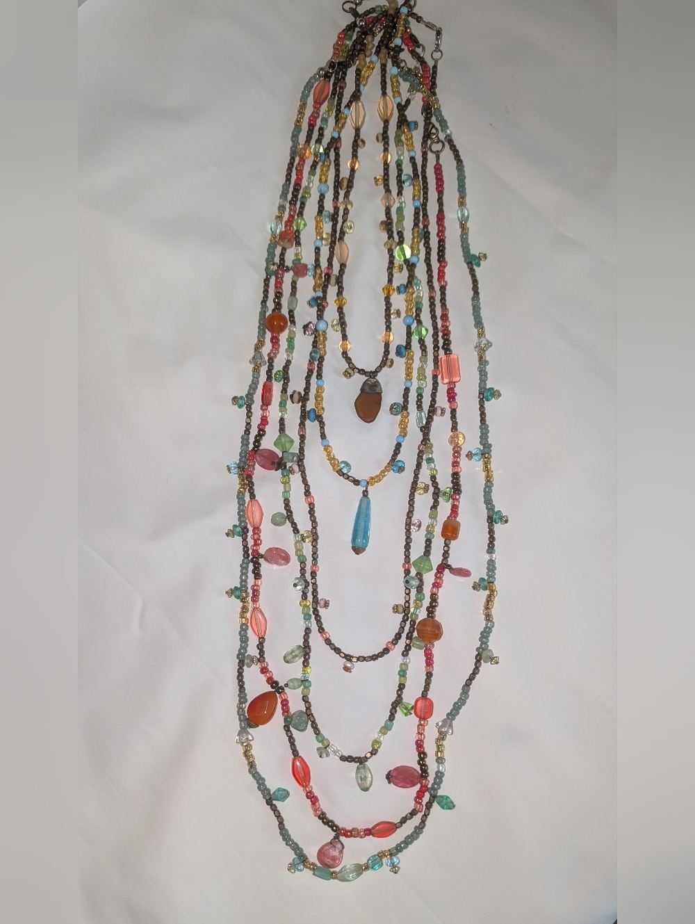Beaded Necklaces Wardrobe, Set Of Six, To Layer, Combine As Desired